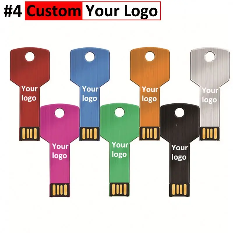 Super mini 32GB 16GB 8GB 4GB Metal Pen Pendrive 128 64 32 16 8 GB Memory personalized Stick 64gb Usb Flash Drive