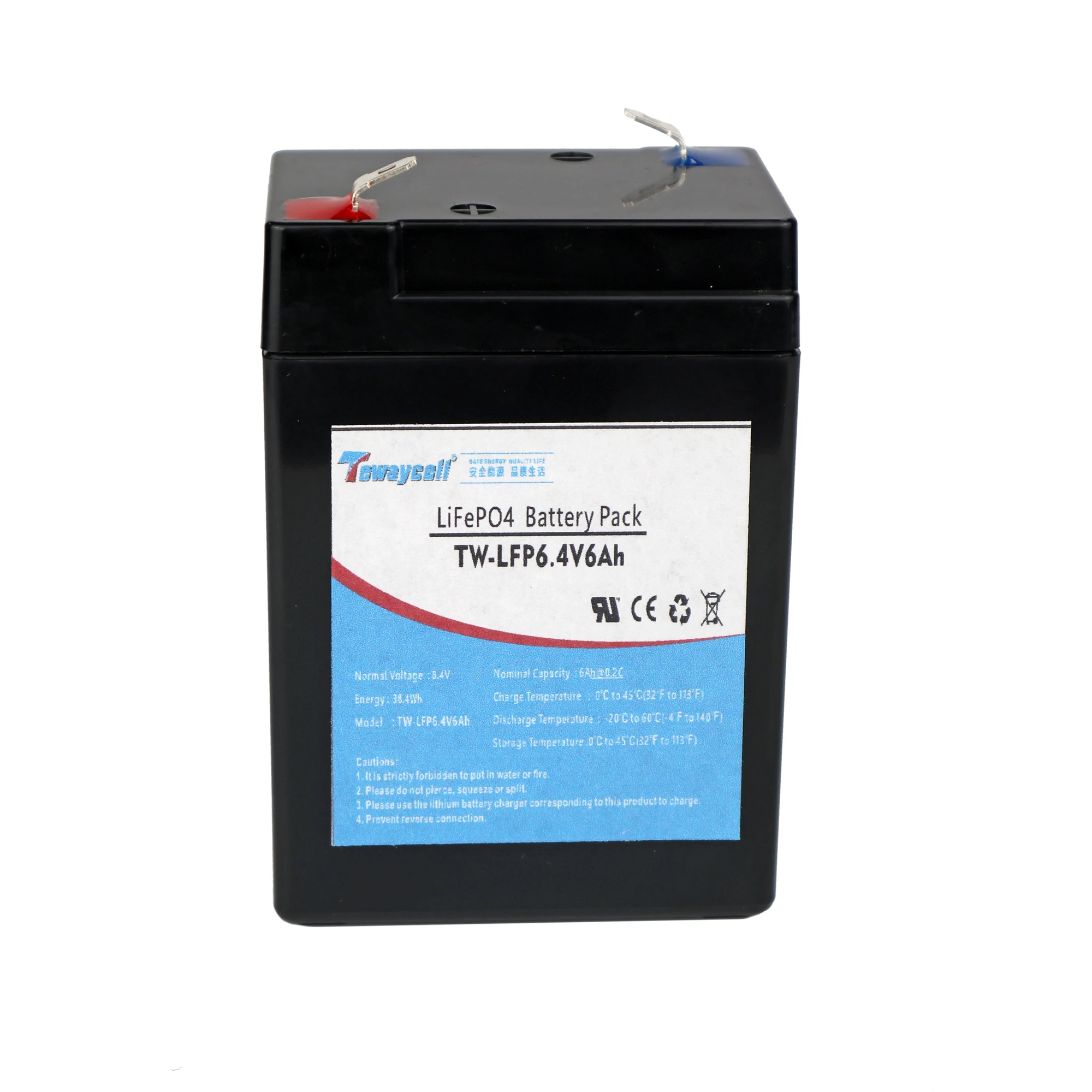 32700 2S1P LiFePO4 6V 6.4V 6Ah Rechargeable Lithium Iron Phosphate Battery Pack Lead Acid Replacement