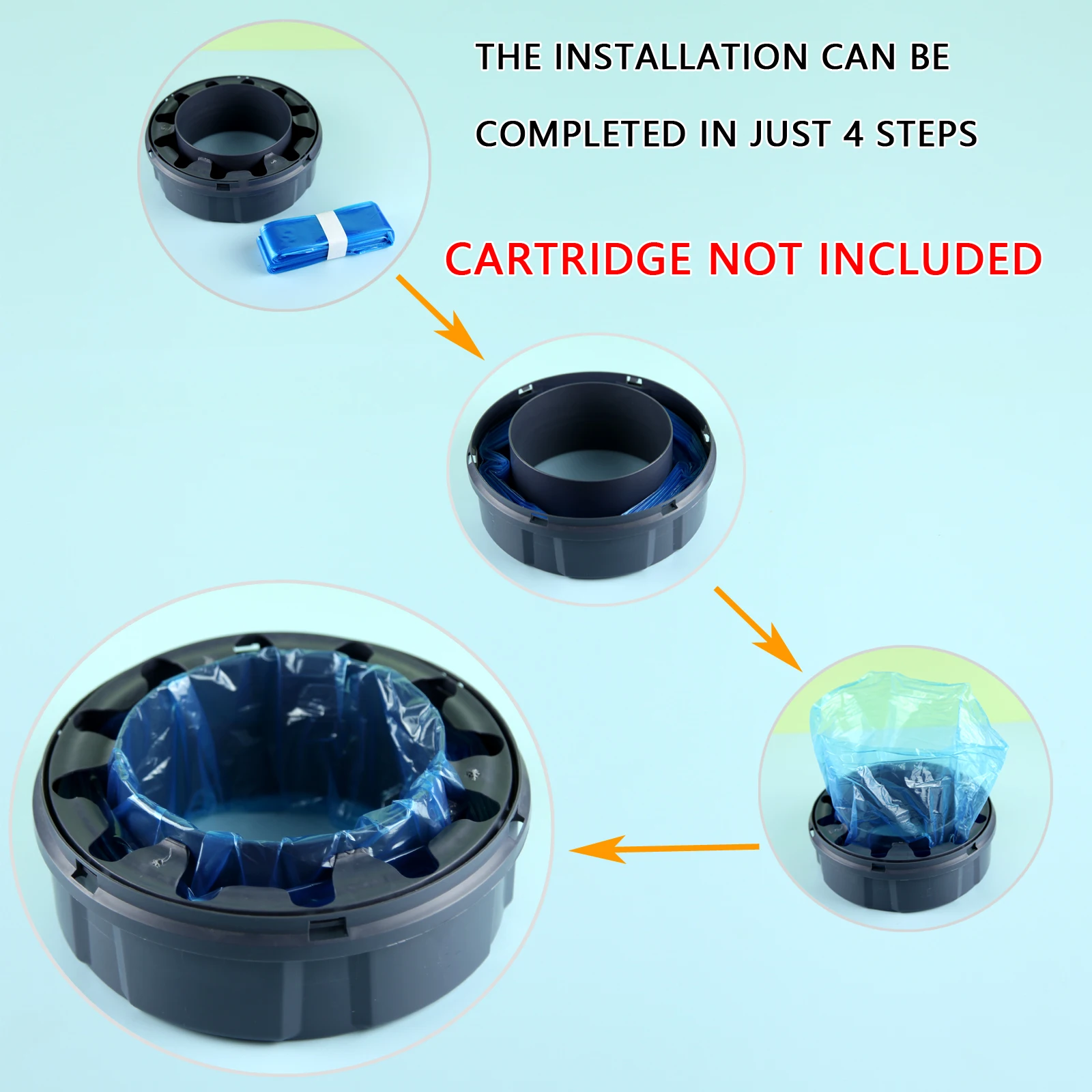 Diaper Pail Refill Bags Compatible With Angelcare,Spross Litter Locker II Refill and Litter Locker fashion Cassettes