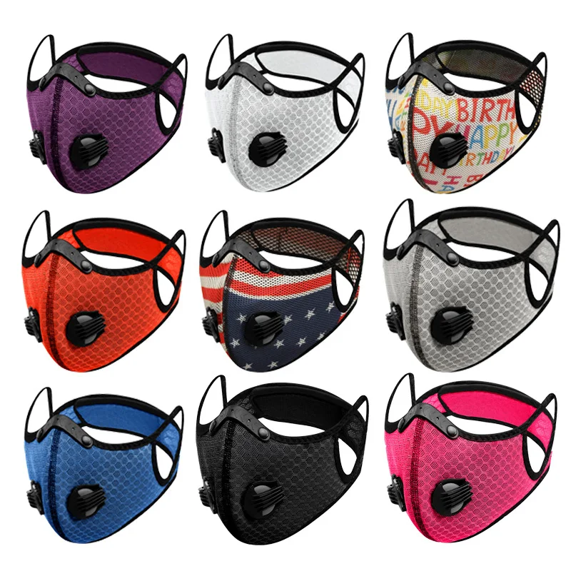 
Sport Training Dust Mask Running Outdoor Face Mask Carbon Filtration Workout Running Motorcycle Cycling Mask 