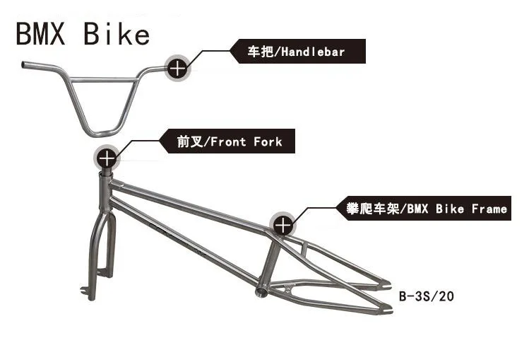 titanium BMX Bike frame bmx bicycle frame