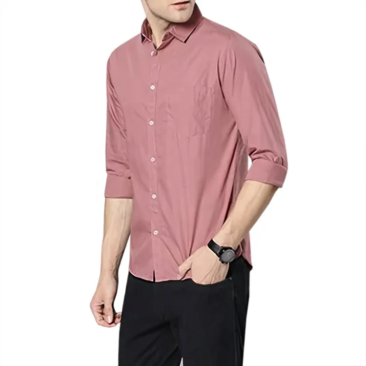 100% cotton fabric men shirts