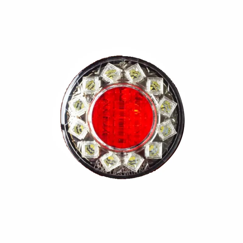 Round led tail light truck led light brake indicator reverse fog combination lamp