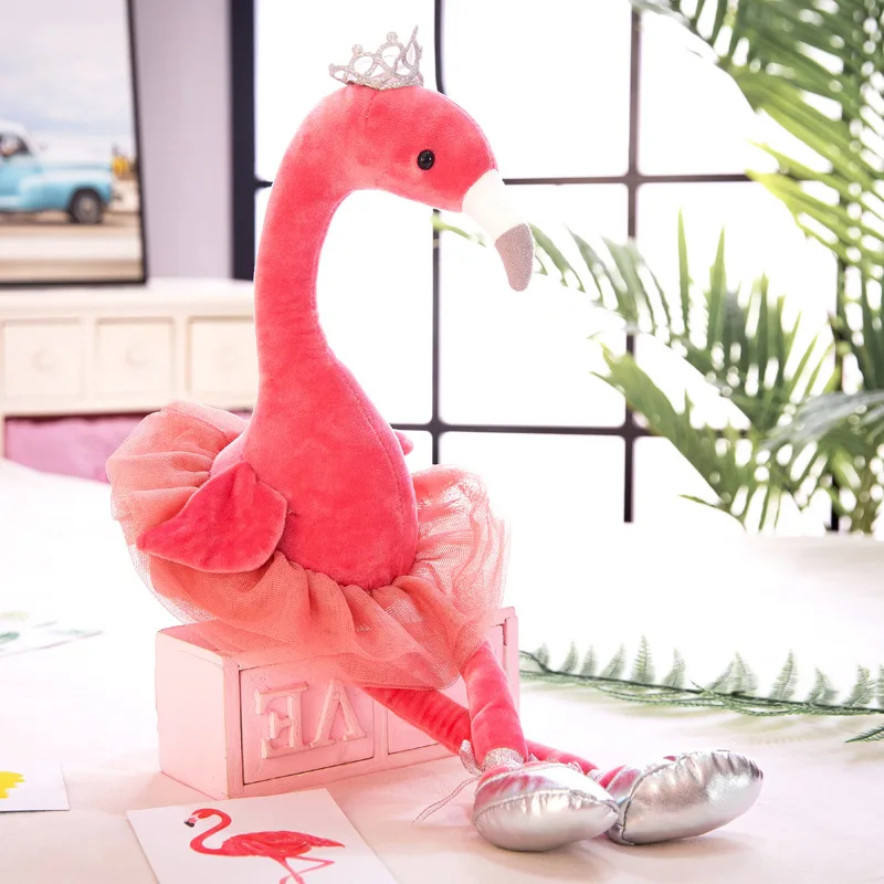 
50 CM Hot Selling Wholesale Pink Fantasy Plush Swan Baby Girl Gift Birthday Gift Stuffed Swan Plush Toy Pillow 