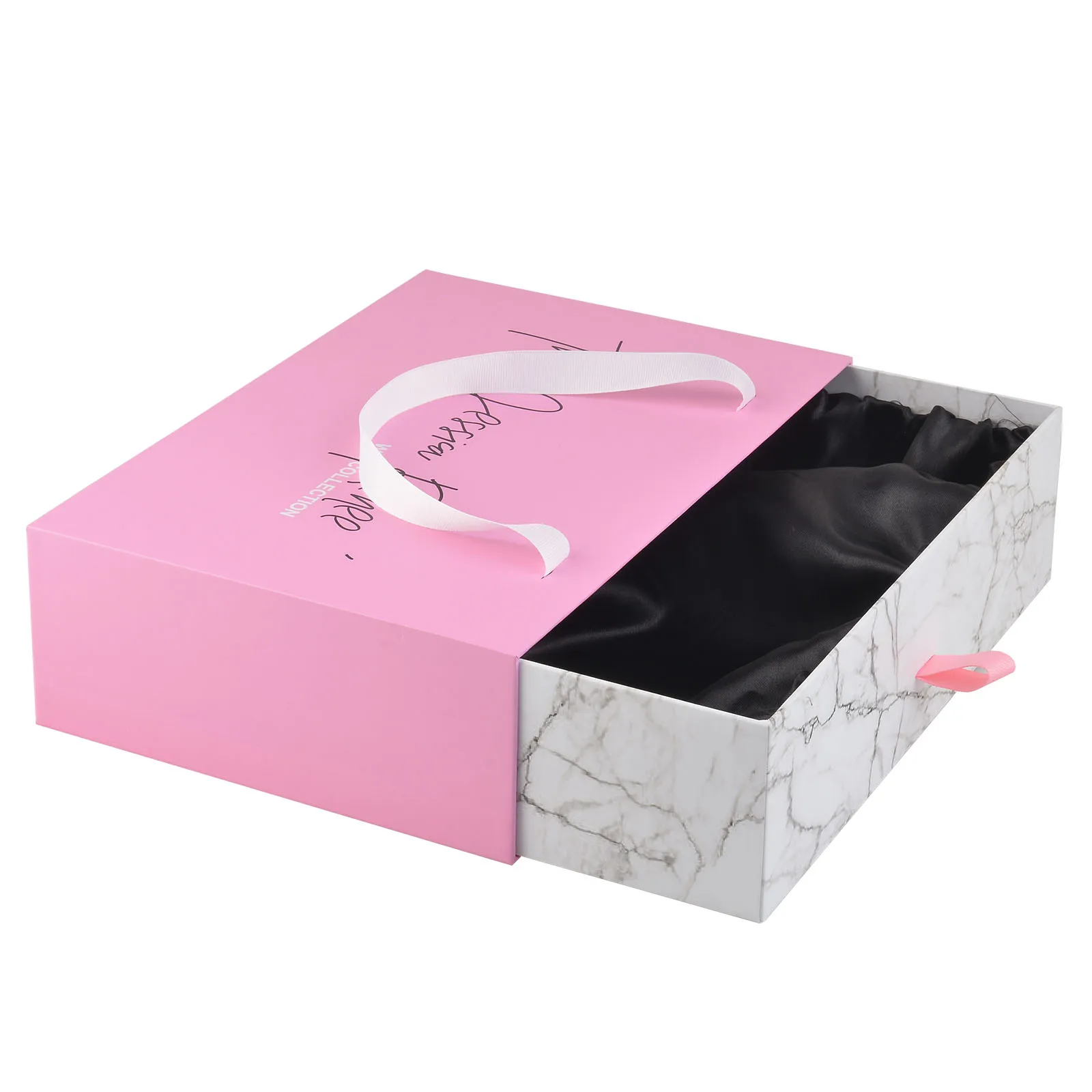 Luxury oem odm gold magnetic foldable hair bundle weave hair extension custom logo packaging wig box