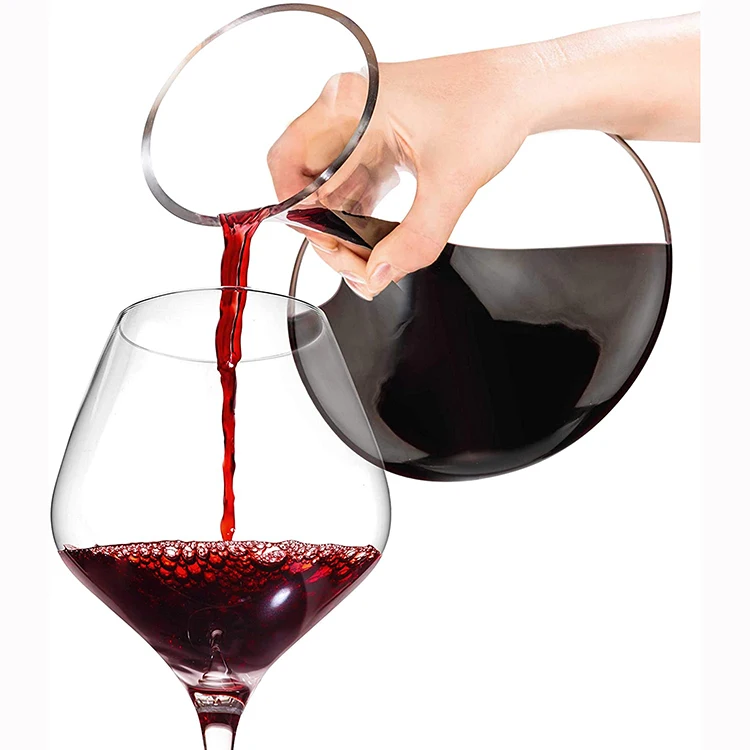 Hand Blown Italian Style Crystal Burgundy Wine Glasses Lead Free Premium Crystal Clear Wine Glass With Sedex 4P Audit