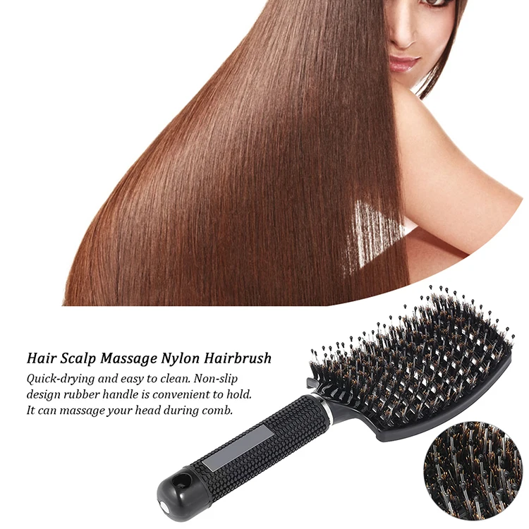 Fashion Soft Matte Finishing Top Magic Hair Brush, Hair Style Tool Extension Tangle Personalized Detangling Hair Brush
