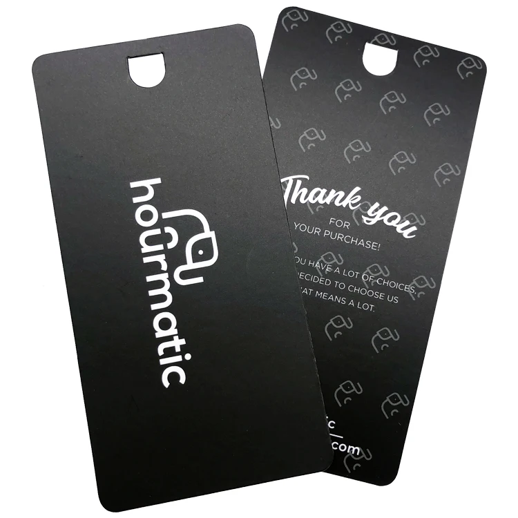 Custom Double Sided Printed Hang Tags Clothing Hanging Tags Luxury Swing Tags For Clothes