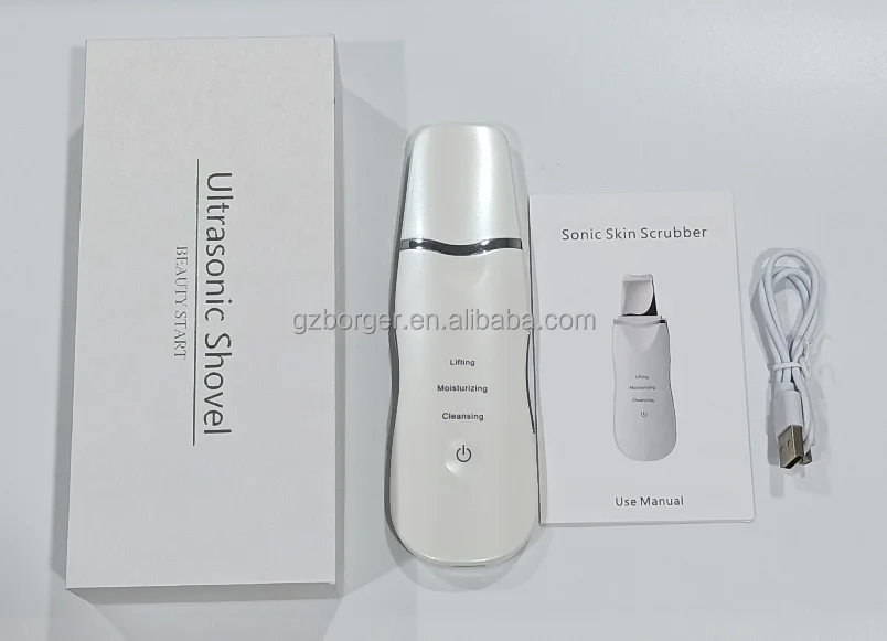 Ultrasonic Facial Skin Scrubber Deep Facial Cleaning Machine Removal Dirt Blackhead face ultrasonic skin scrubber machine