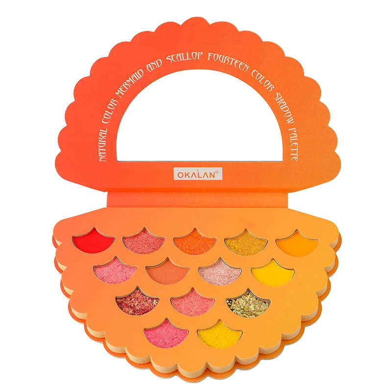 Oem Makeup Private Label Glitter Eyeshadow Palette Neon Eye Shadow