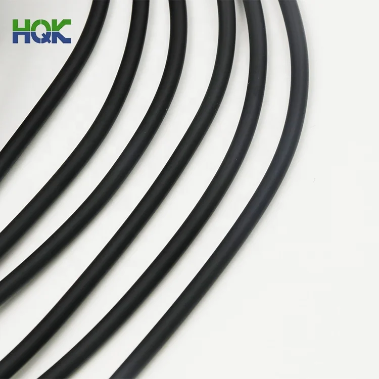 Round blackdurable nbr epdm rubber seal strip profile cords