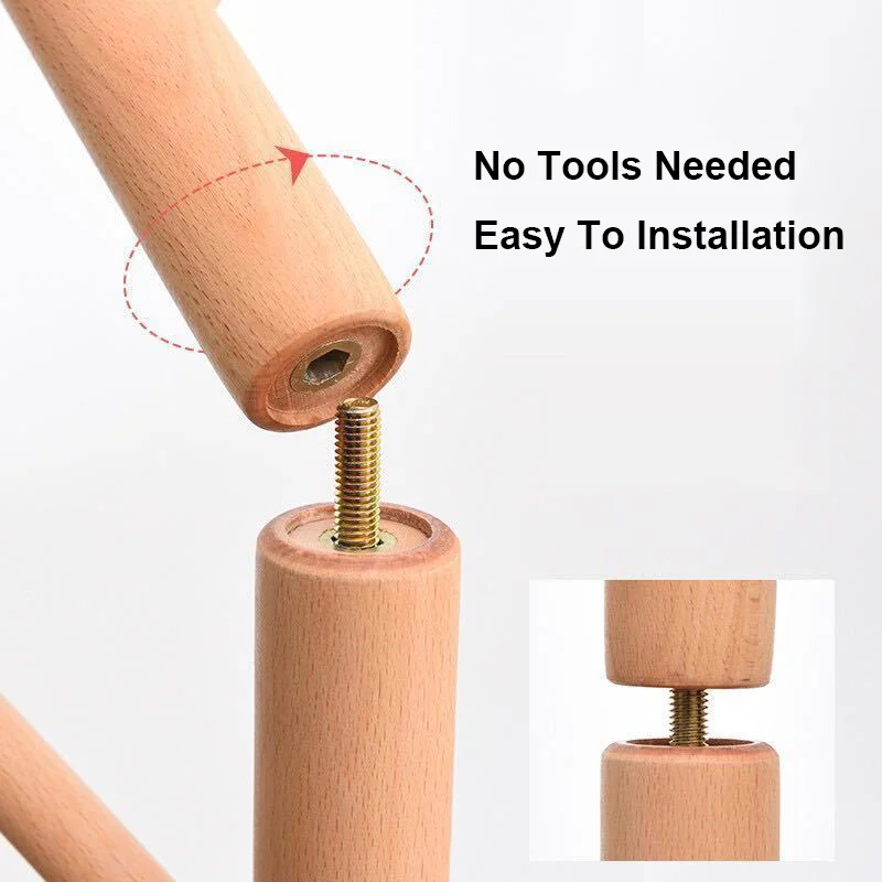 Best Selling Standing Clothes Hanger Home Garment Cowboy Hat Hanging Rack Stand For Living Room Floor Wooden Coat Racks