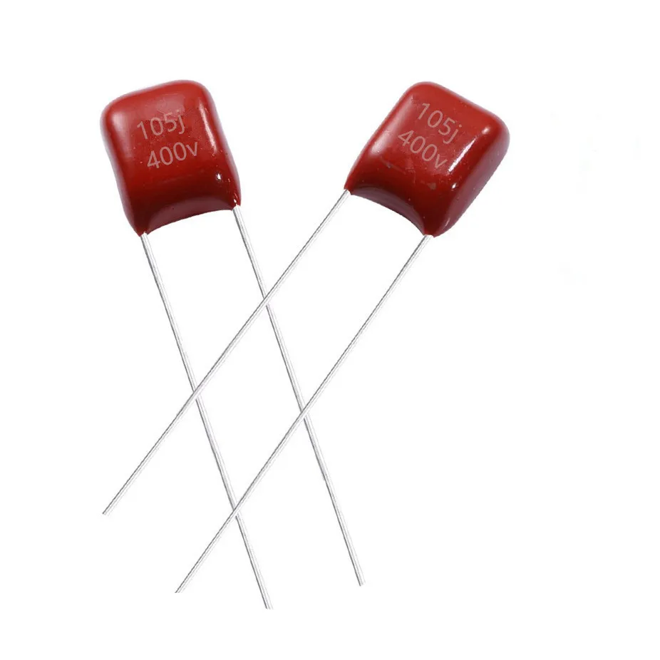 Stock CBB Polypropylene Film Capacitor 400V 105 J K 1uf 5% 10%