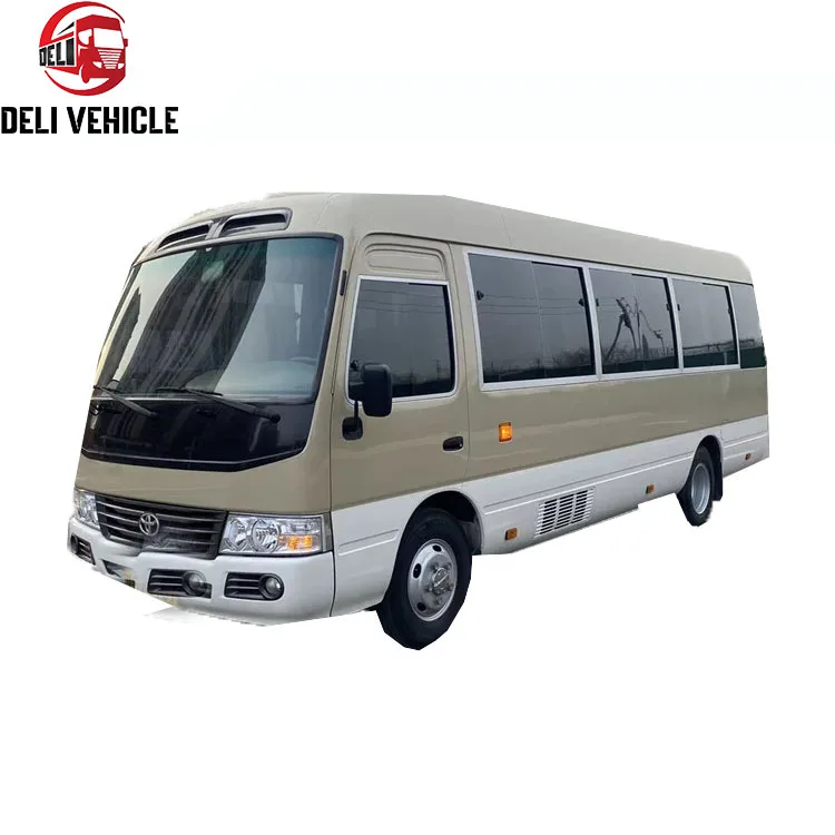 Hot sale Complete LHD 30 seater bus for Japan Toyo ta Coaster bus Used Mini Coaster bus