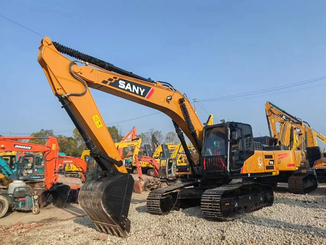 Low Noise Used Excavators SANY SY215Cpro SY215C-S SY215C-8 SY215C-9 21 Tons High Quality HOT Sale