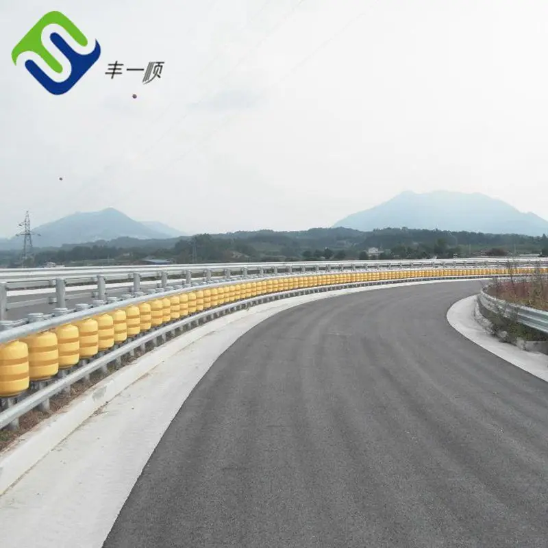 Anti Collision Double Rolling Guard rail System highway guardrail roller barrier