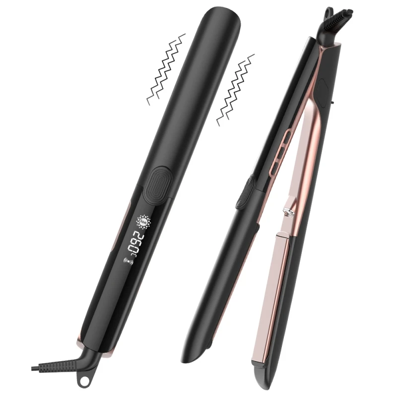 Professional Salon hot tools 260 C Hair Straightener 500 degree Titanium Plates strong Ionic Flat Iron for keratin treatment