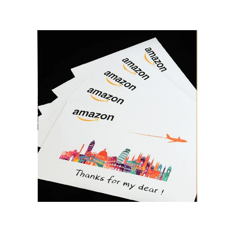 Glossy Gift Card After-sale Service Card product Insert Thank You Card For Amazon Sellers