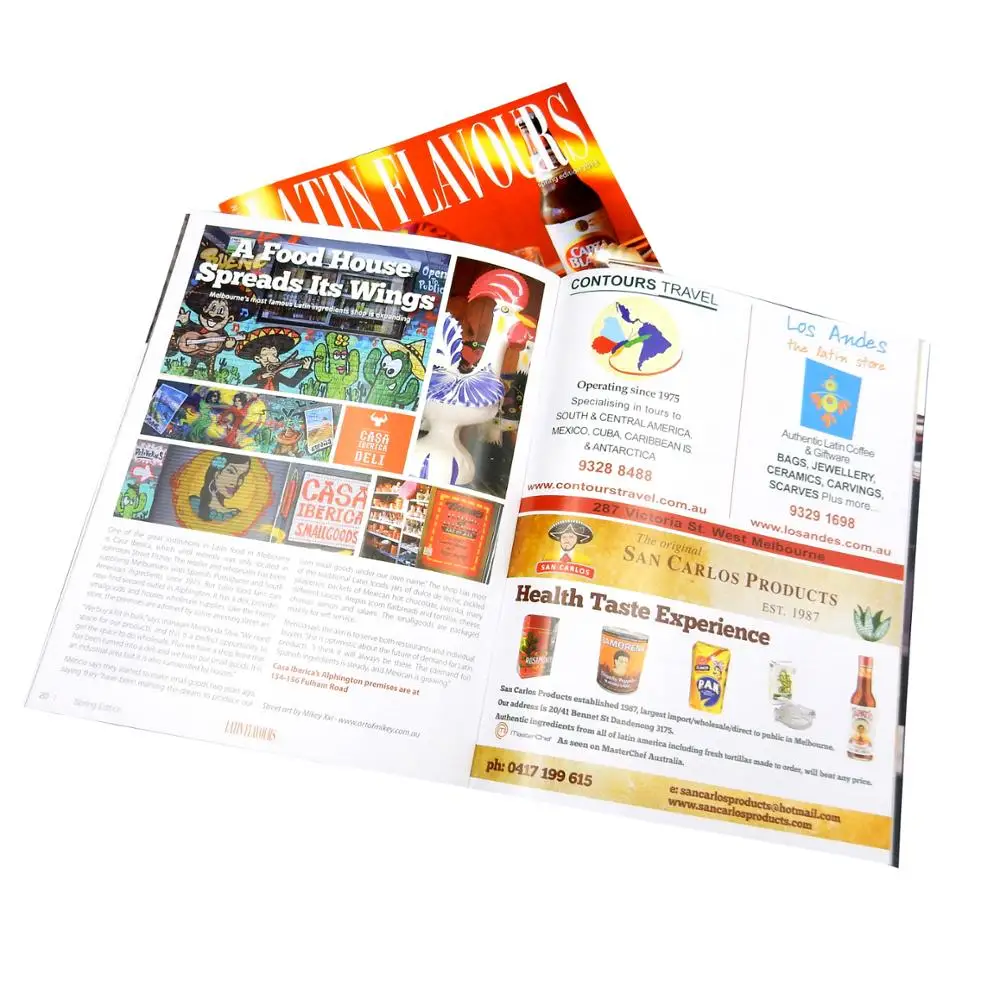 Fast delivery customized size well designed magazine zine printing