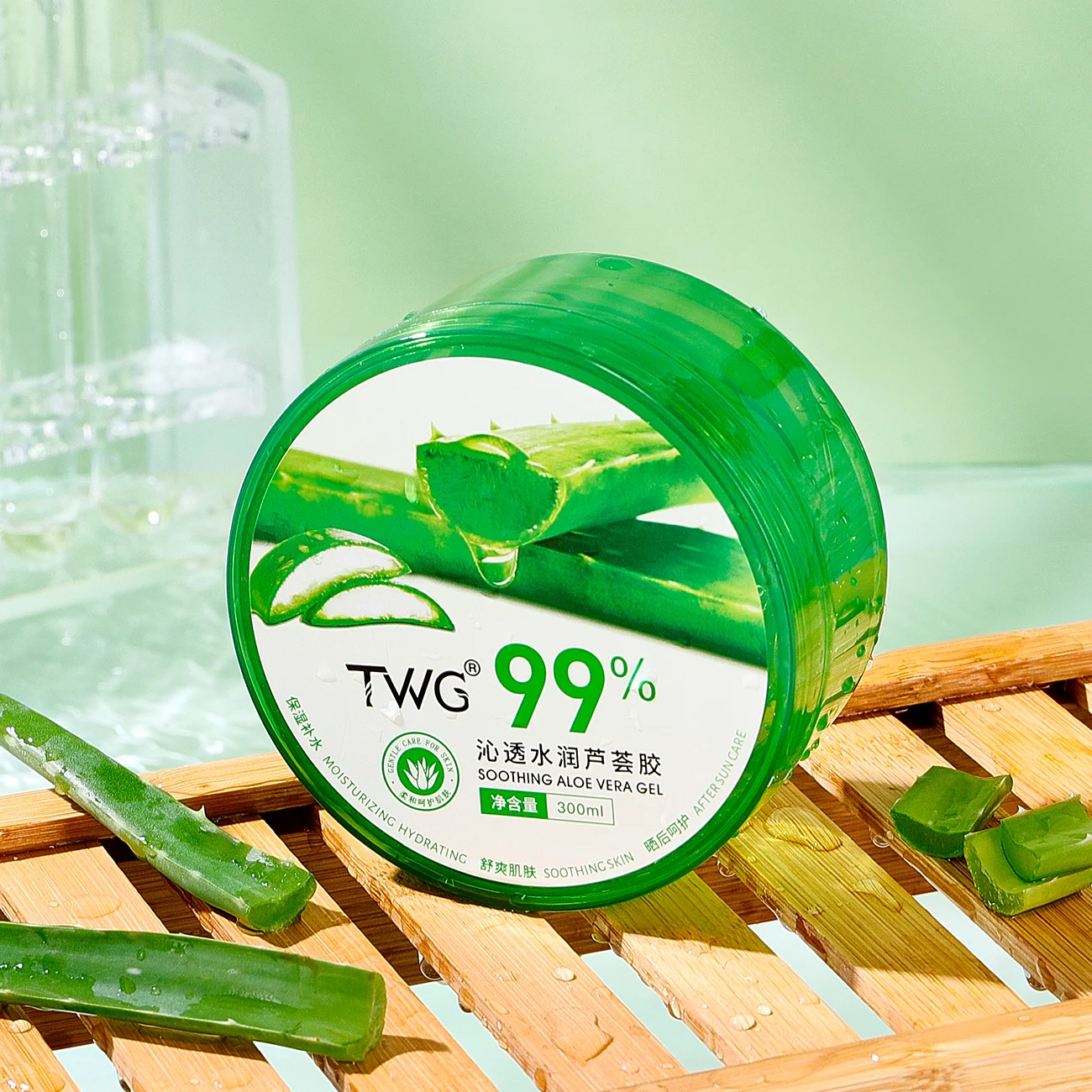 TWG Aloe Vera Jelly Soothing  Face Care Product Aloe Vera Face Cream Dry Skin Care Skin Repairing Organic Aloe Vera Gel