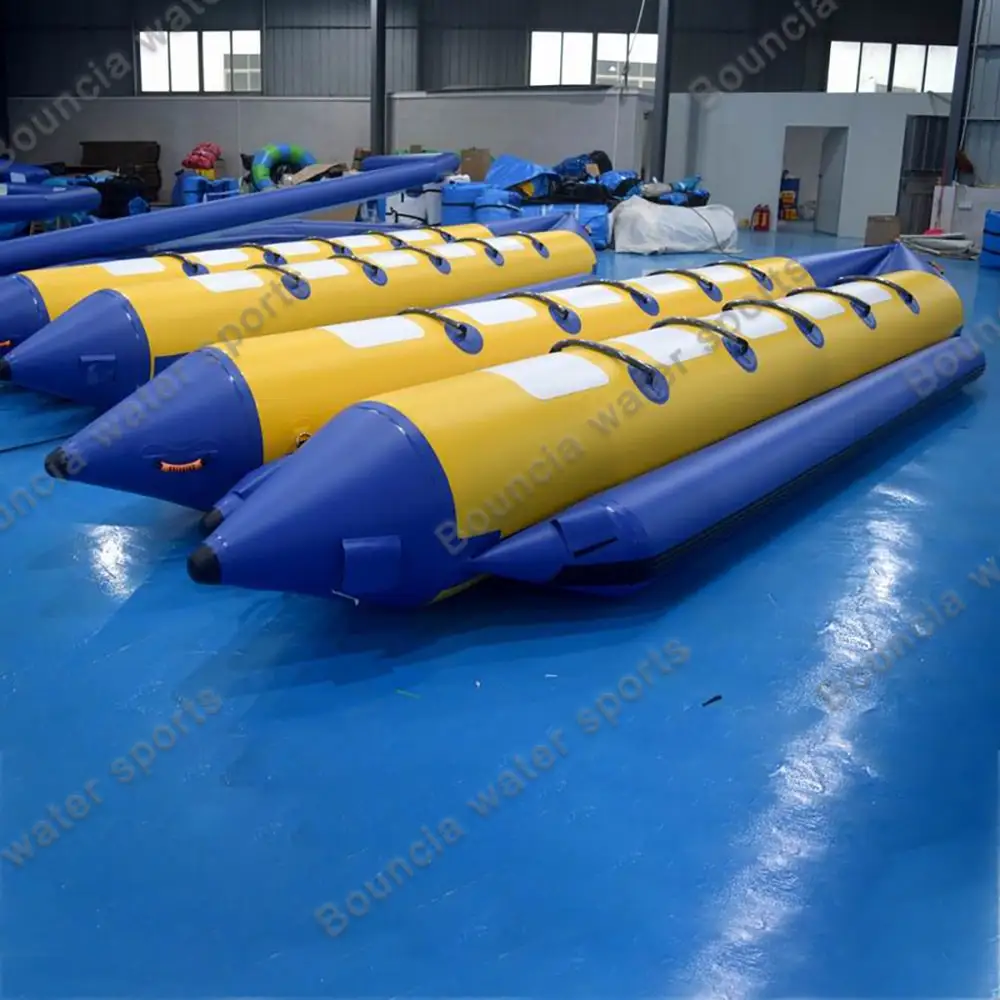 Inflatable Rafting Boats Banana Boats Popular Size Waterpark Raft Tube Inflatable Banana Float Boat Water Games Inflatable