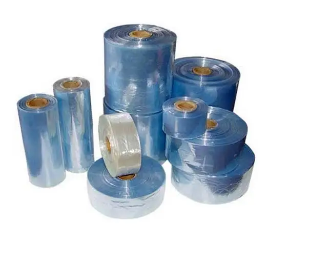 Blue Environmental Pvc Packaging Box Shrink Bottle Label For Mineral Water Drink Bottle