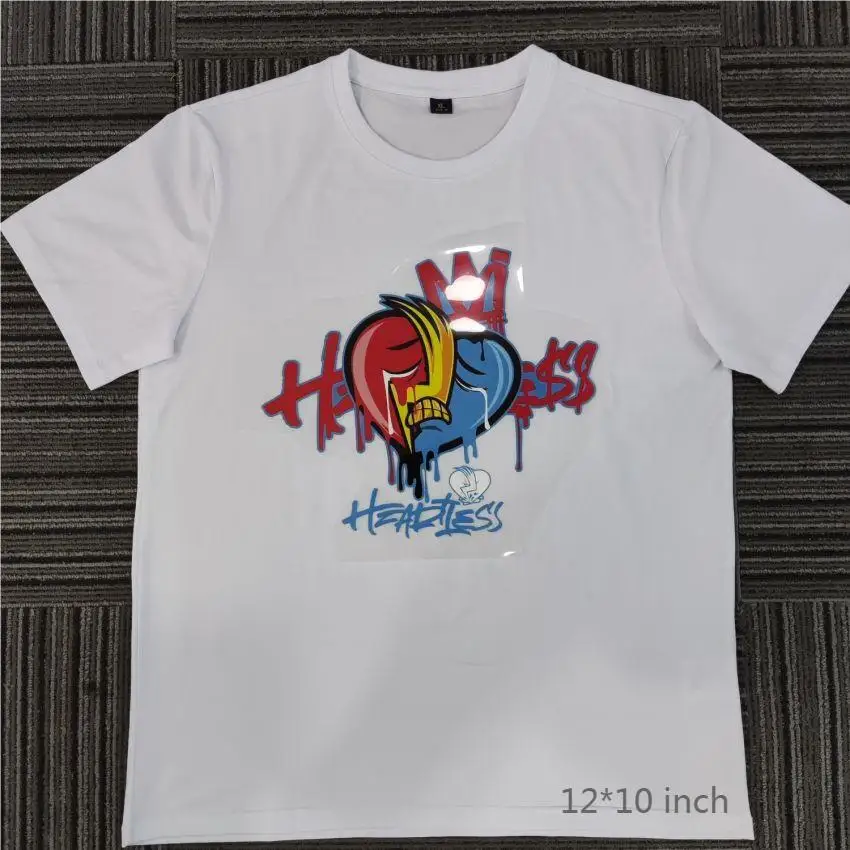 Wholesale Heat Transfer Sticker Screen Print Vinyl Film Custom Logo Ready To Press Heat Transfer Designs For T shirts
