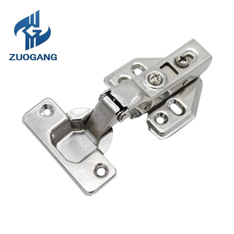 Zuogang New Design Hydraulic Buffer Kitchen hinge Stainless Steel Furniture Fittings Soft Close hinge for Cabinet