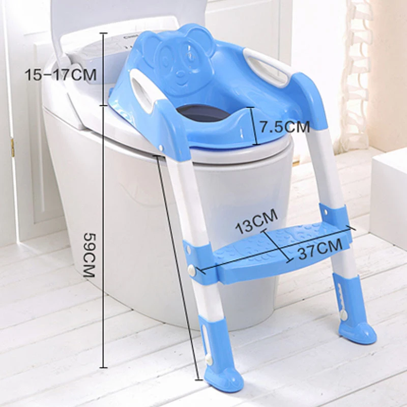 Potty Training Seat with Step Stool Ladder Training Toilet for Kids Toddlers-Comfortable Potty Seat with Anti-Slip Pads Ladder
