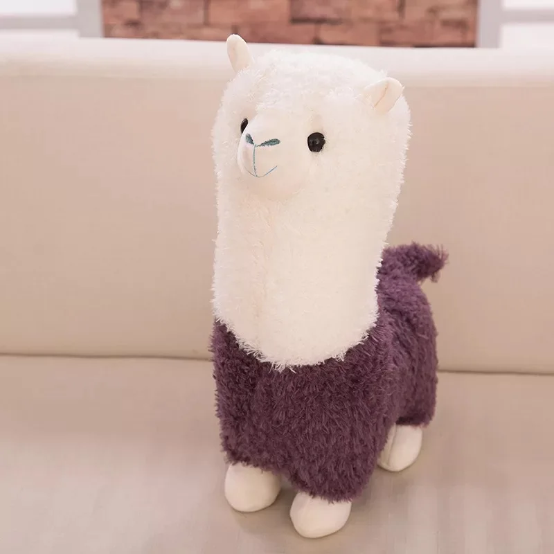 Plush alpaca toys stuffed alpaca toy cute colorful alpaca sheep stuffed animal toys