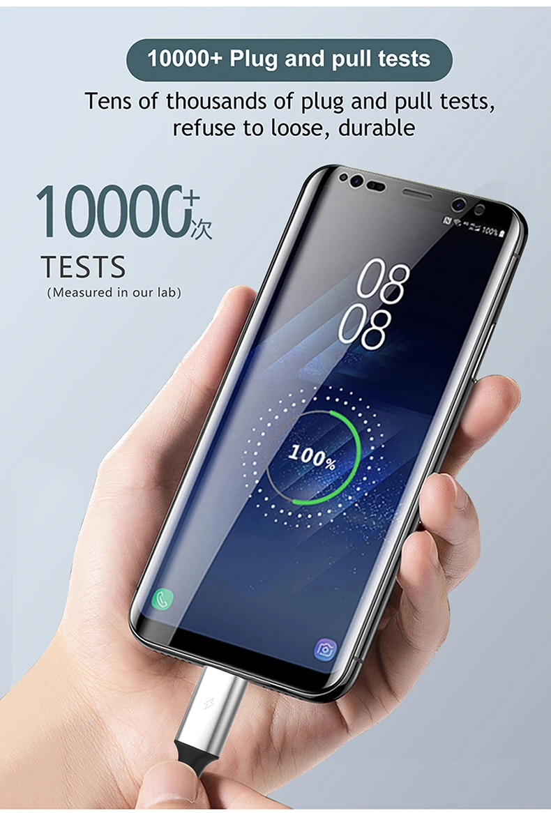 Multifunction 4 IN 1 Fast Charging Cable Dual C Type Charger Braided Nylon Micro USB 8PIN Data Cable for Cell Phone Accessories