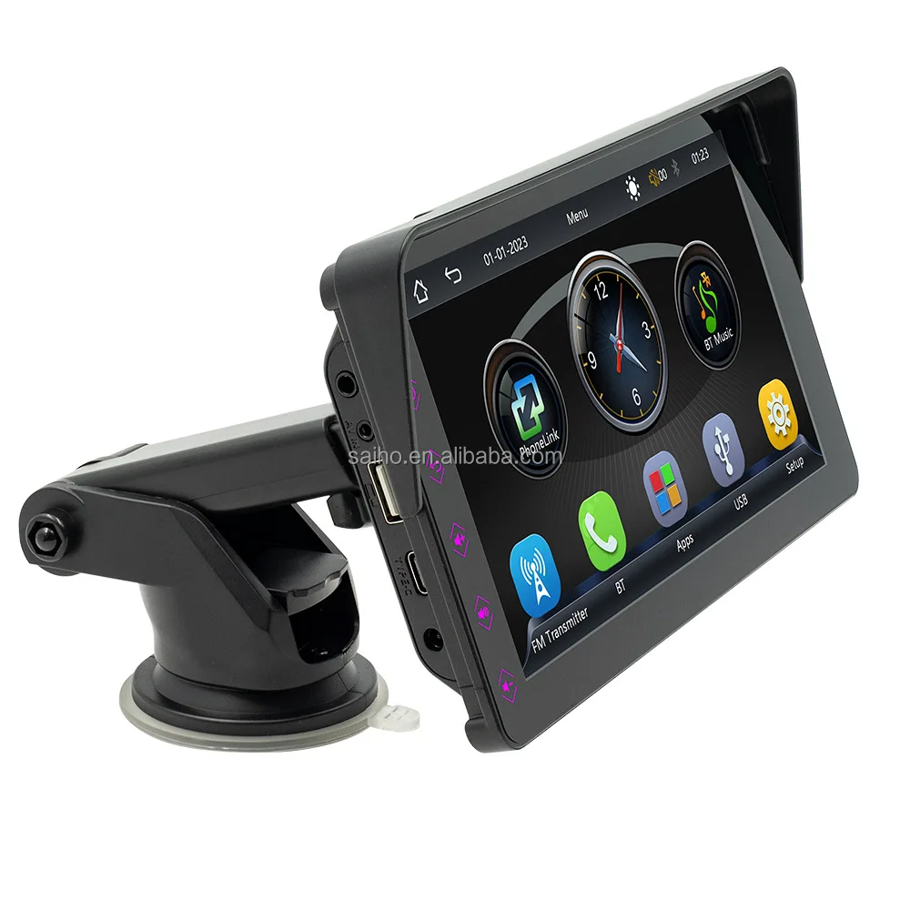 MP5 Car Monitor Wifi Carplay Screen 7 Inch Touch Display Wireless Connection to Mobile Phone Digital Car Dvd Player