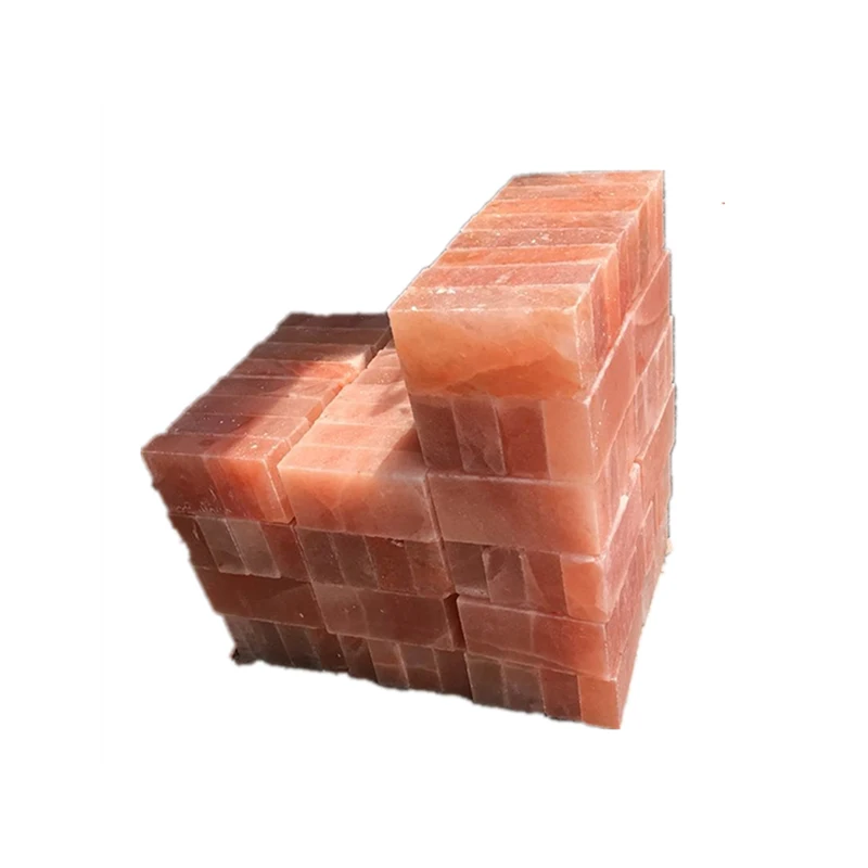 Wholesale Sauna Room Natural Salt Rock Block Pink Salt Tiles Himalayan Salt Brick