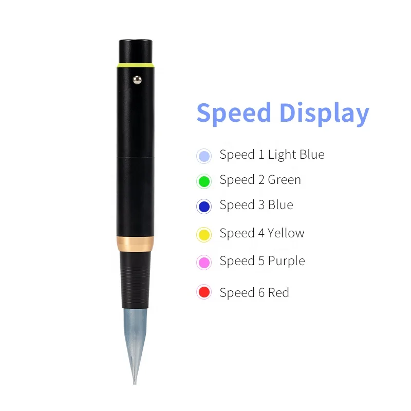 6 Levels Speed Professional  Phibrows Permanent Makeup Wireless Master Tattoo Machine Gun  Eyeliner Ombre Powder Brows Lips & MicroShading