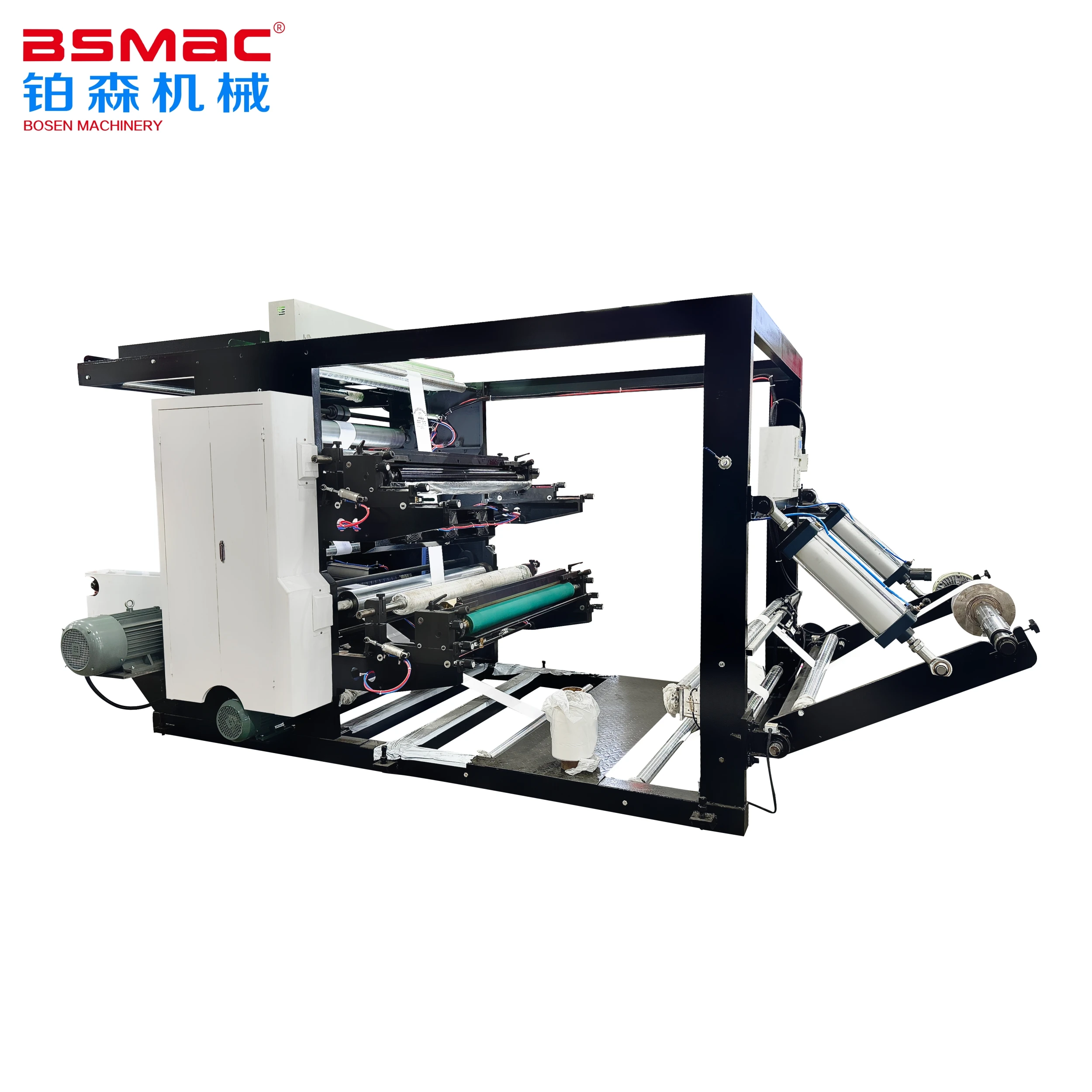 Automatic 2 Color Plastic Film PE PET Flexographic Printing 60m/min Speed Printing Machine