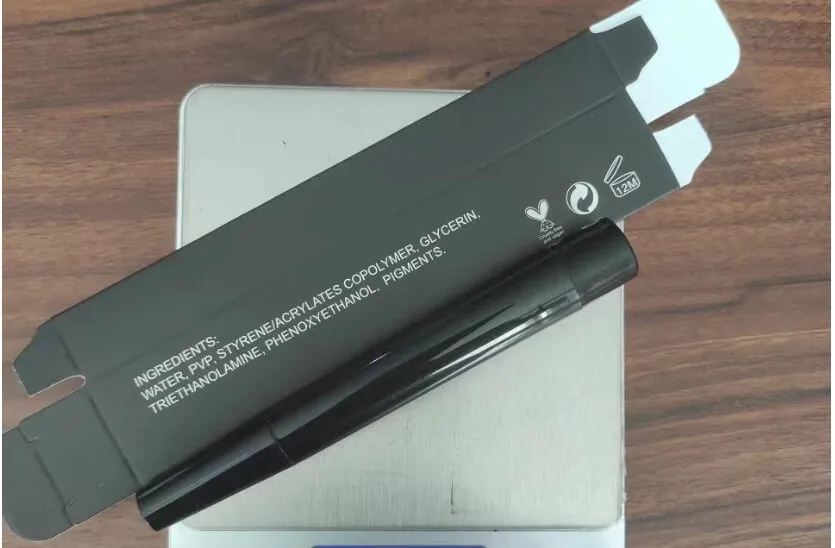 Custom Logo 3d Waterproof Fine Sketch Sweat-proof Liquid Eyebrow Pencil Microblading Tattoo Four Fork Tip Eyebrow Pen