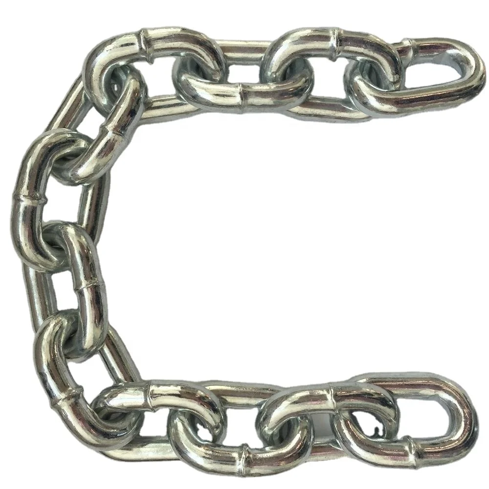 Electro Galvanized G3 Commercial Short Link Chain DIN766