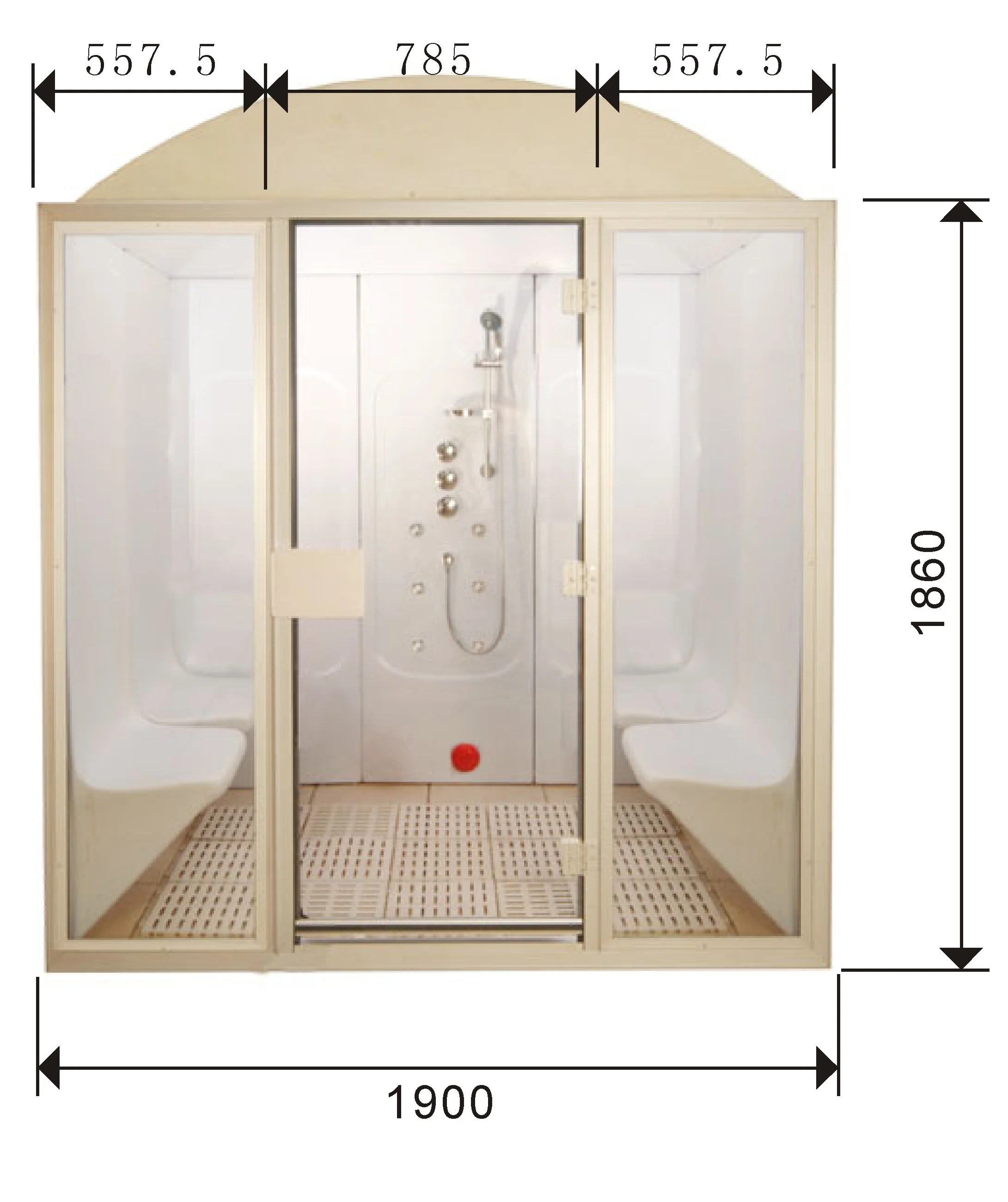Mini Steam Room for Home Use, Shower Cabin Steam