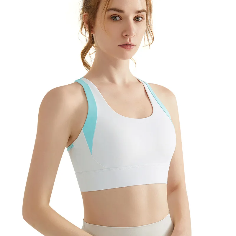 High Quality Bra Sport Thin Shoulder Strap Shock-Proof Female Fitness Top Professional Black Running Sports Bra