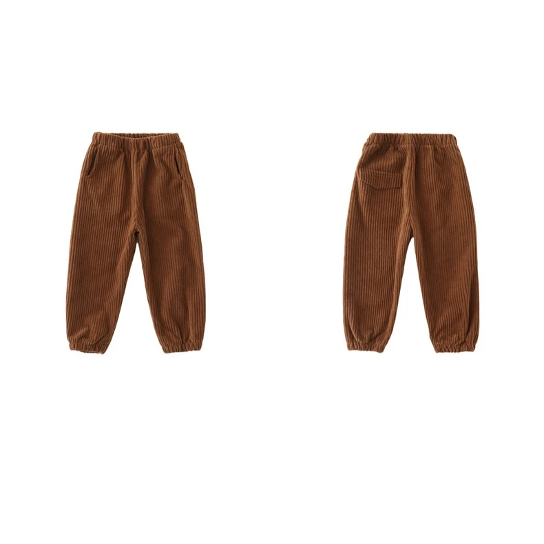 Ins popular design Mommy and My Family Matching Corduroy Trousers Pants Custom Kids Outdoor party Casual Plain Corduroy Pants