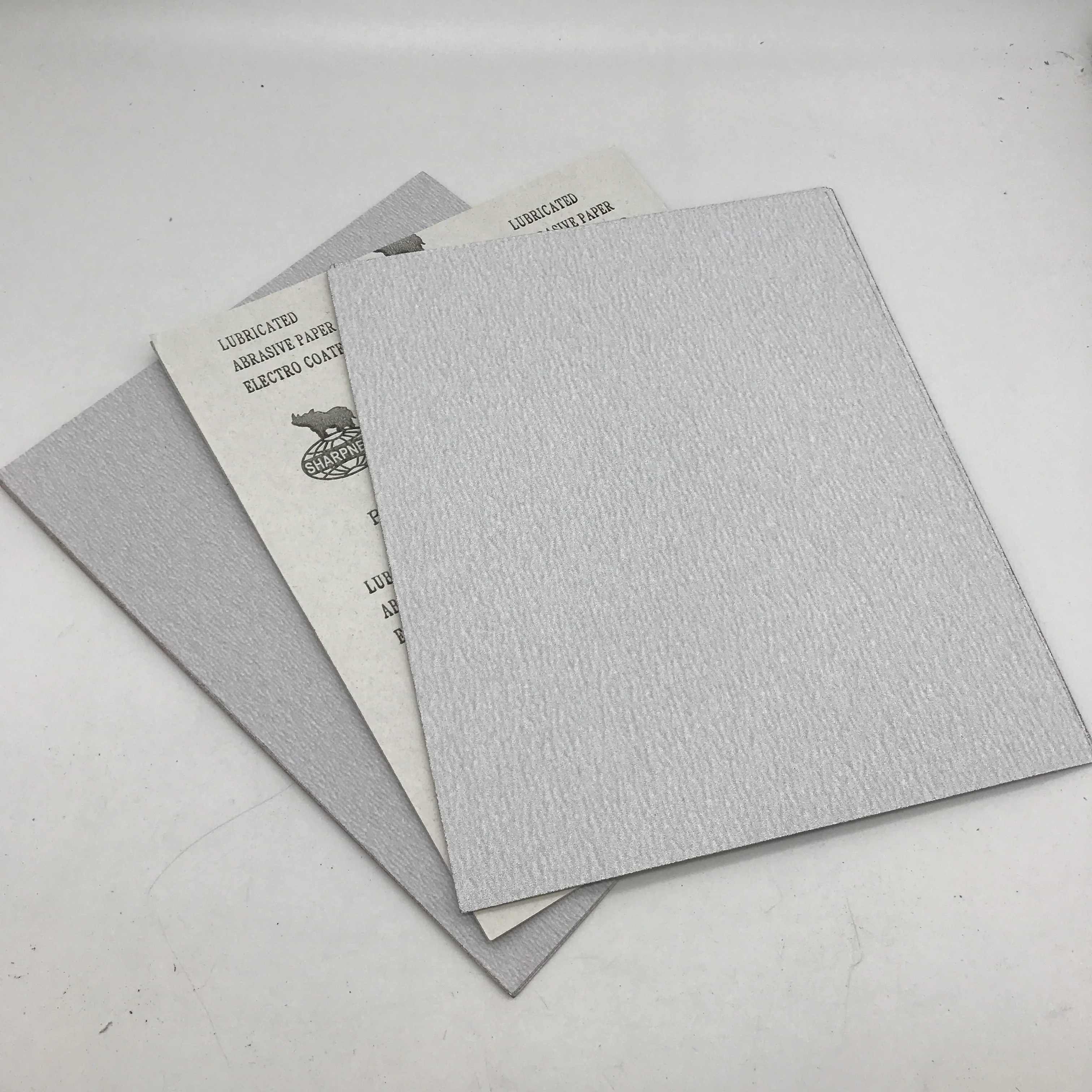 SHARPNESS Hot Sell White Latex Stearate Dry Abrasive Sand paper 230mmx280mm Grit 120/150/180/240/400 for Wood and Metal Sanding