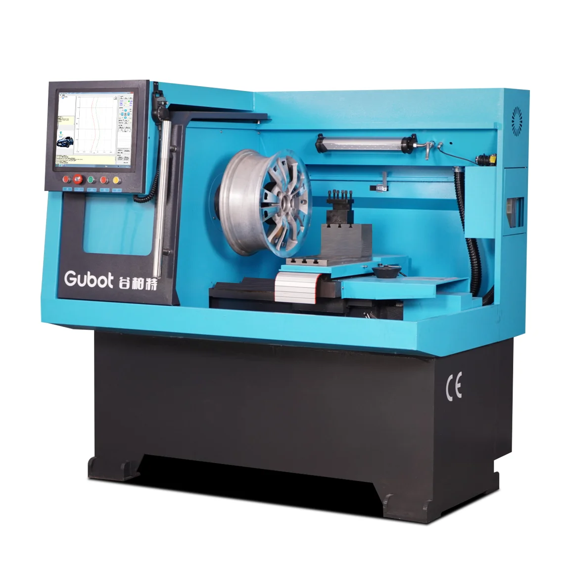 cnc diamond cut alloy car wheels repair equipment for rim refurbishedlathe machine