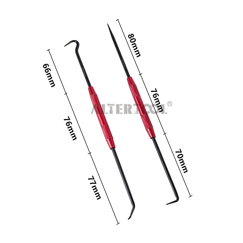 Низкая цена 2 комплекта двухсторонних уплотнительных колец съемник прокладок крючки для удаления инструменты ремонта автомобиля