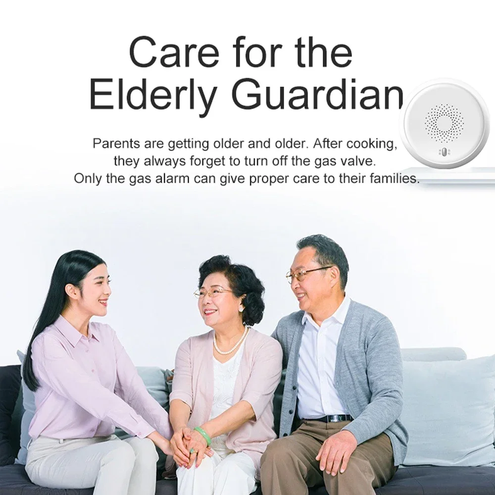 Zemismart Tuya Zigbee Smart Gas Detected Sensor for Pipeline Natural Gas Security Alarm System Gas Leakage Detector