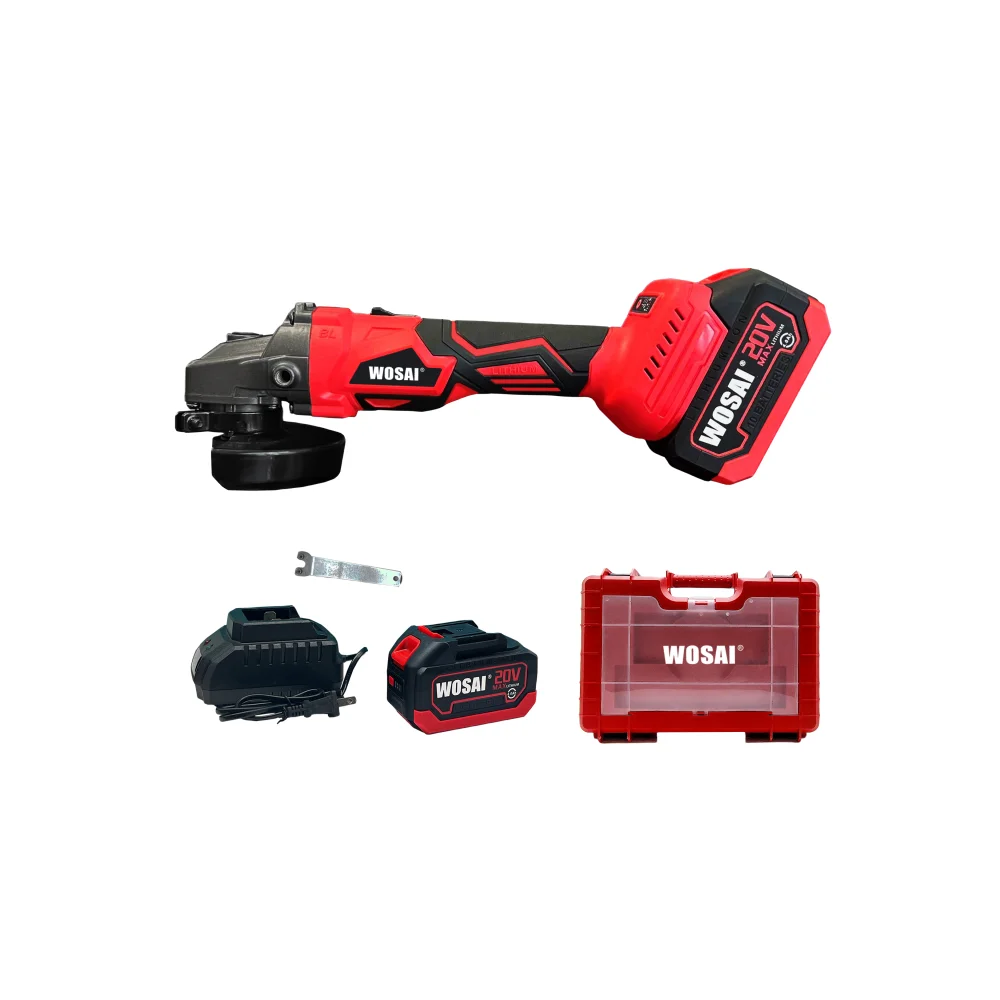 WOSAI Hot Sale Power Tools Manufacture Portable 125mm Cordless Angle Grinder