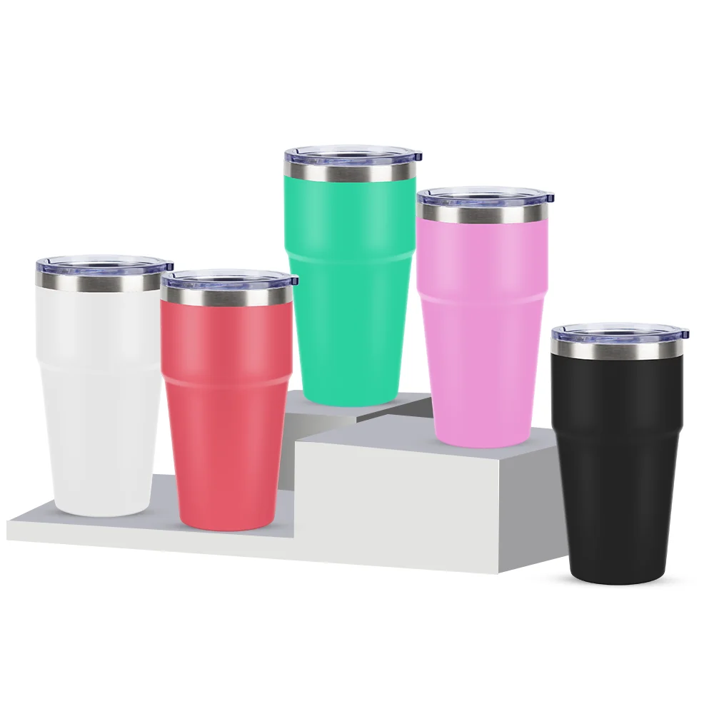 Wholesale 20oz Double Walled Stainless Steel Inusulated Travel Beer Tumbler Cups In Bulk