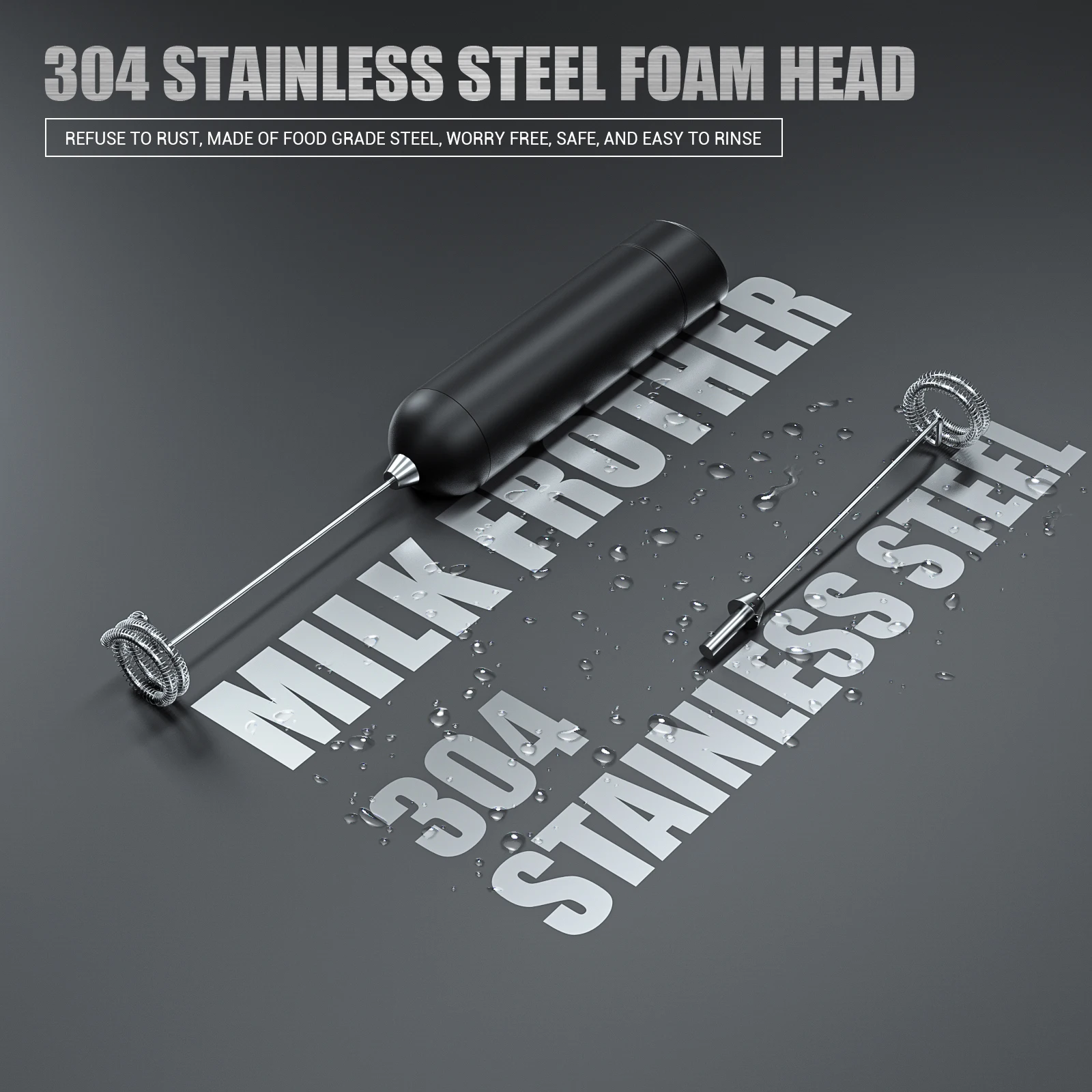 Hot Sale 2023 New Kitchen Gadgets ABS Electric Milk Frother Handheld Battery Operated Coffee Foamer Blender Coffee Stirrer