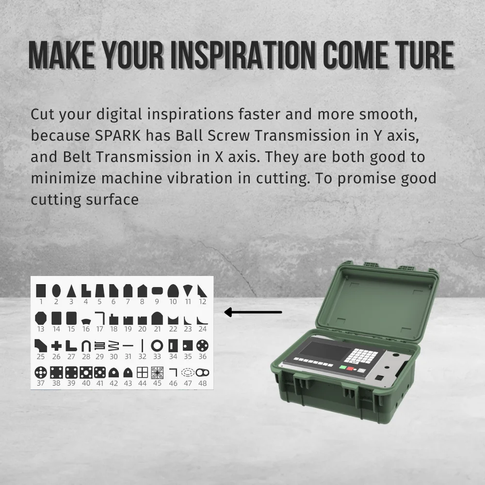 Spark Metal Cutting Machine Small Mesa De Corte Cnc Plasma Cutter For Workshop