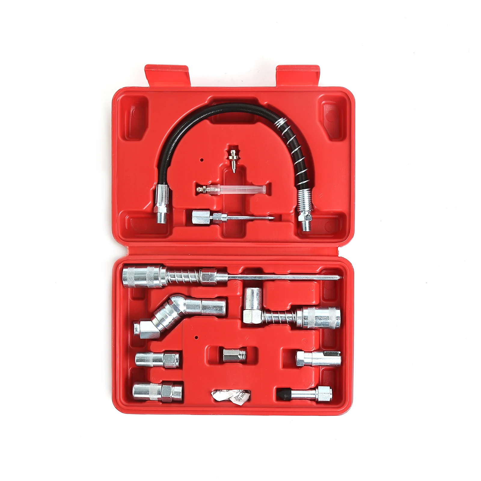 Local stock in America! Winmax 12pcs Grease Gun Accessory Set-All-in-One Set Includes Couplers, Nozzles, Adapters and Flex Hose