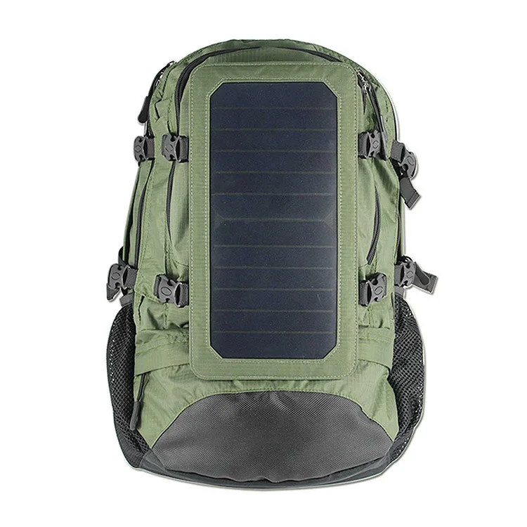 Backpack solar panel, Anti-water Power Solar Panel Battery Charger USB adapter thin film CIGS Portable solar chargeable backpack